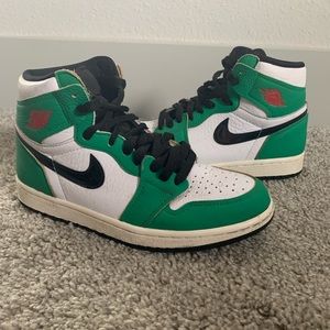 Lucky green Jordan 1s.